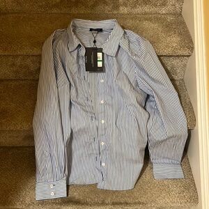 Striped button up